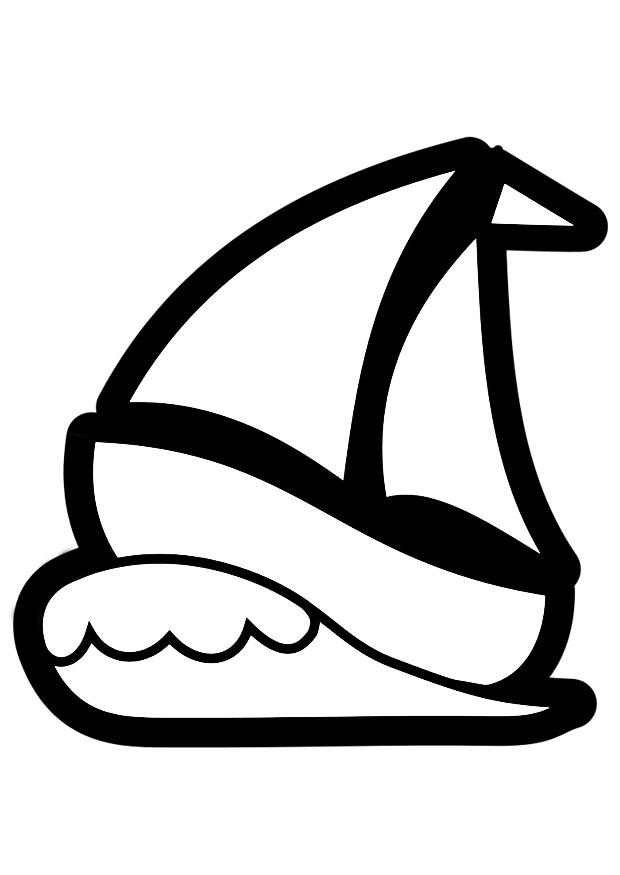 segelbA¥t Målarbild segelbA¥t