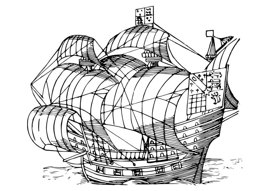 segelbA¥t Målarbild segelbA¥t