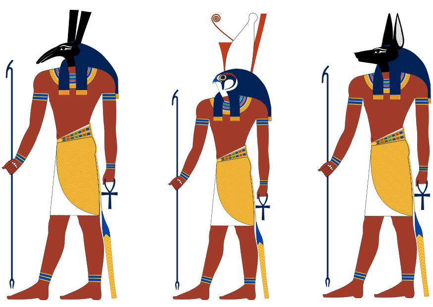 set, horus och anubis bild set, horus och anubis