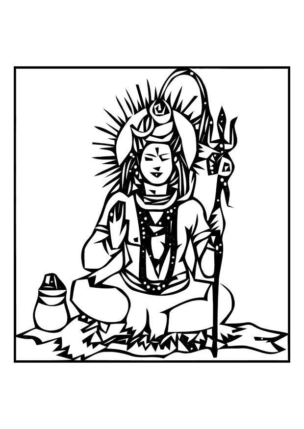 shiva Målarbild shiva