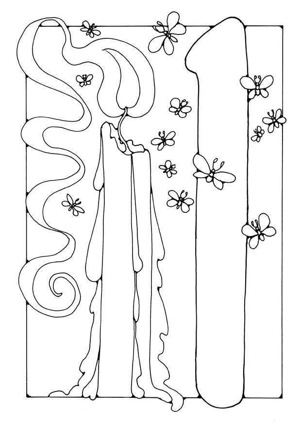 siffra - 1 Målarbild siffra - 1
