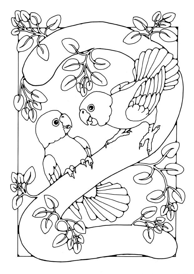 siffra - 2 Målarbild siffra - 2