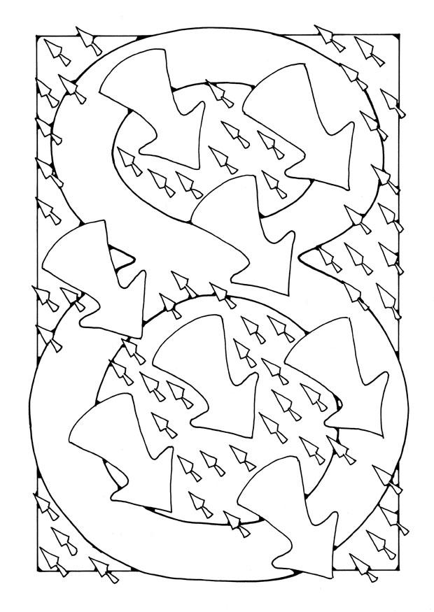 siffra - 8 Målarbild siffra - 8