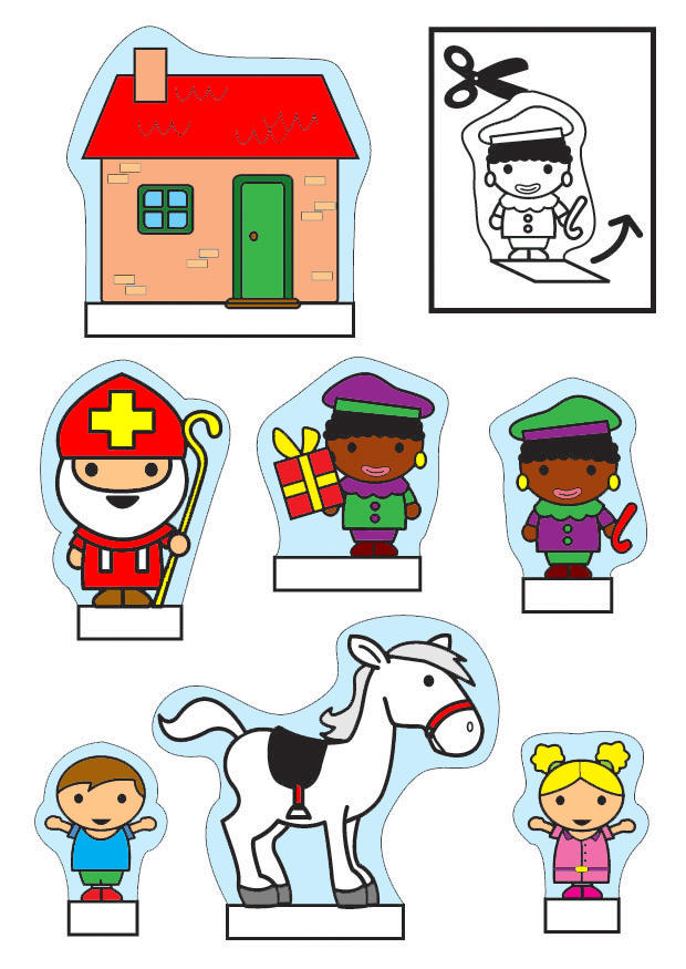 Hantverk sinterklaas visningsbox