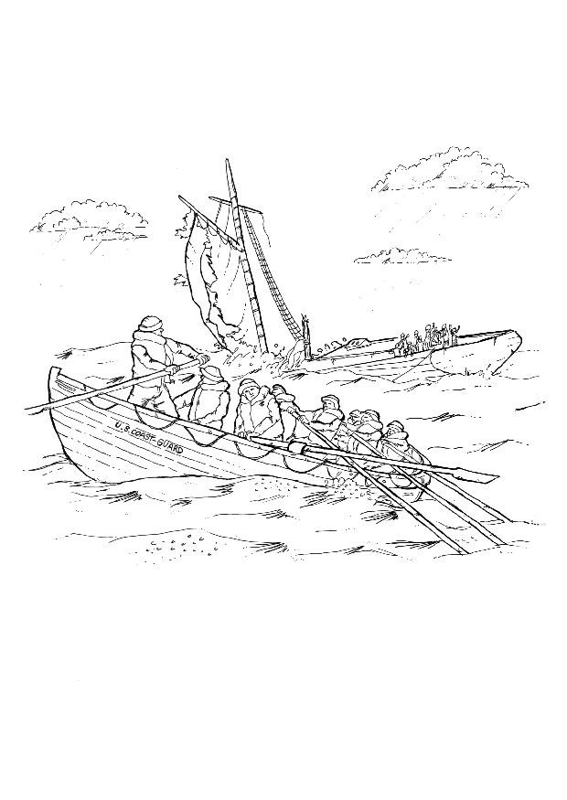 sjunkande skepp Målarbild sjunkande skepp