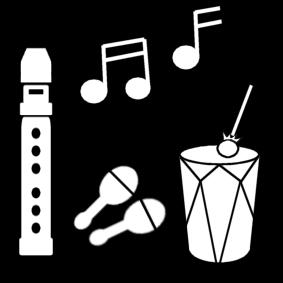 Målarbild skapa musik