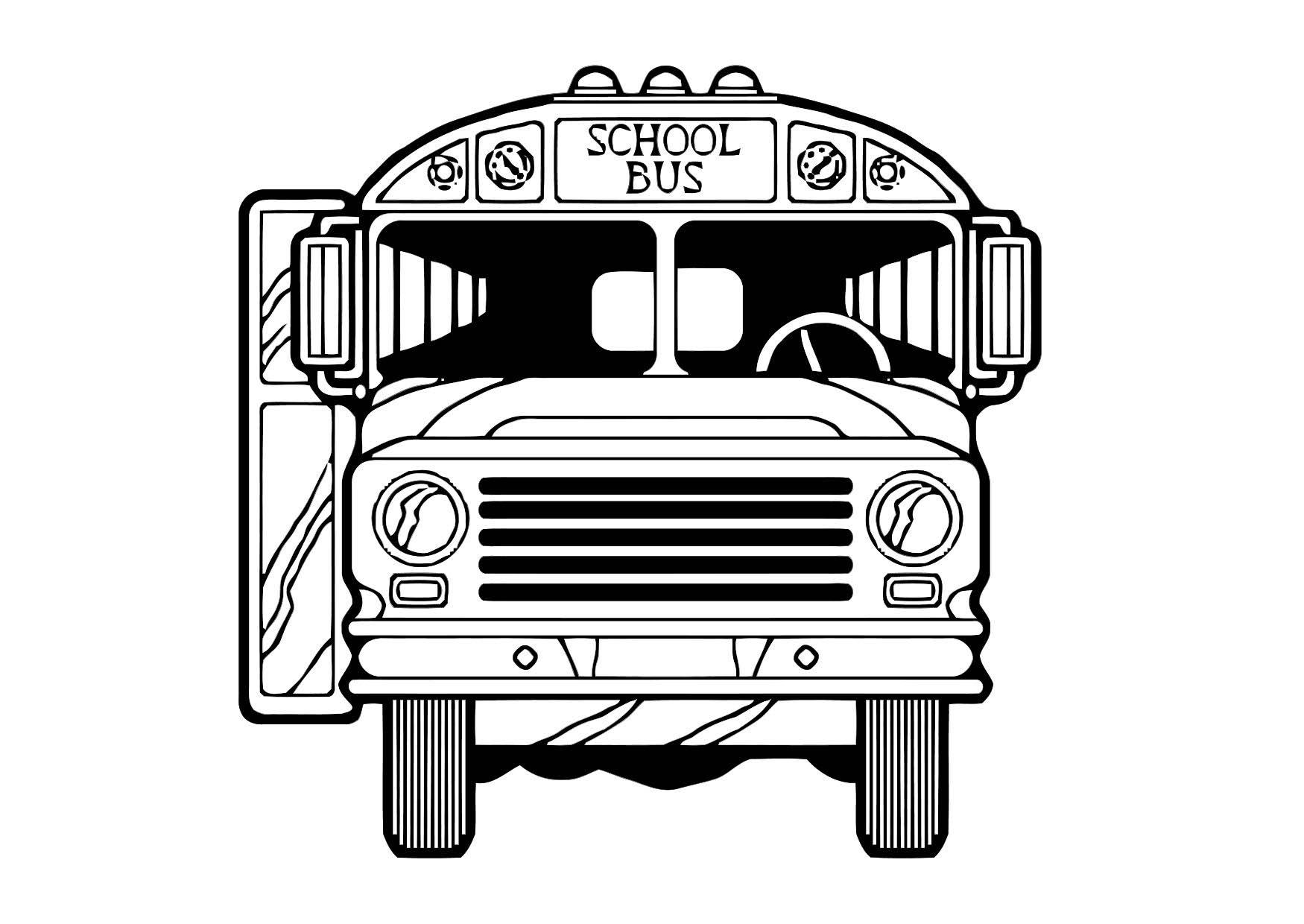 skolbuss Målarbild skolbuss