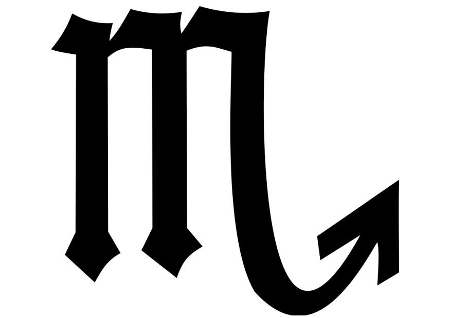 Målarbild skorpionen