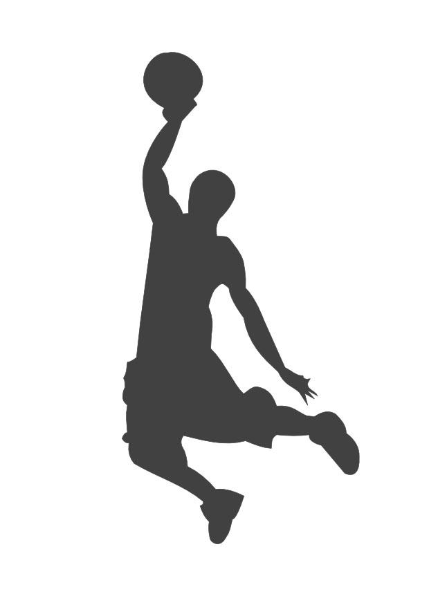 slamdunk i basket Målarbild slamdunk i basket