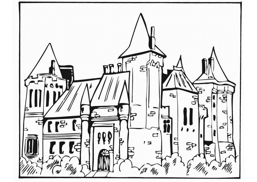 slott Målarbild slott