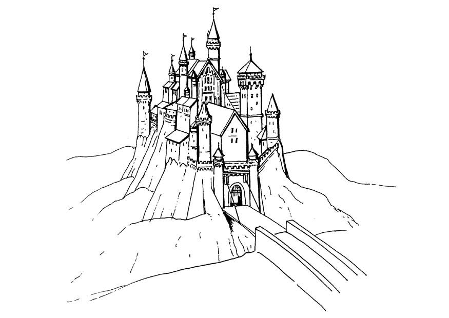 slott Målarbild slott