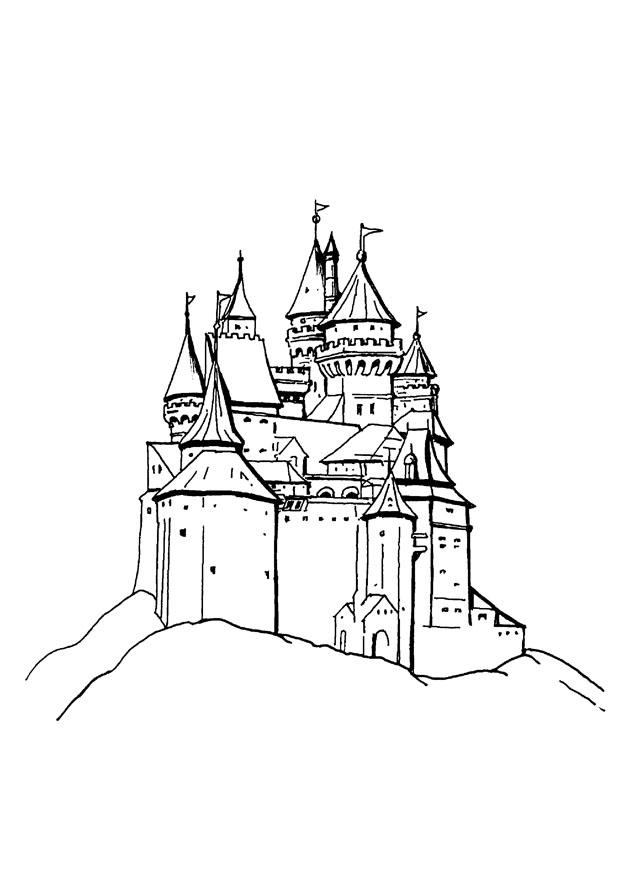 Målarbild slott