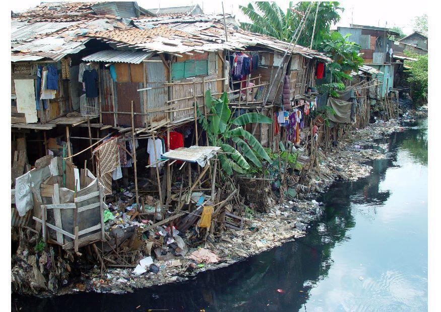 slum i jakarta Foto slum i jakarta