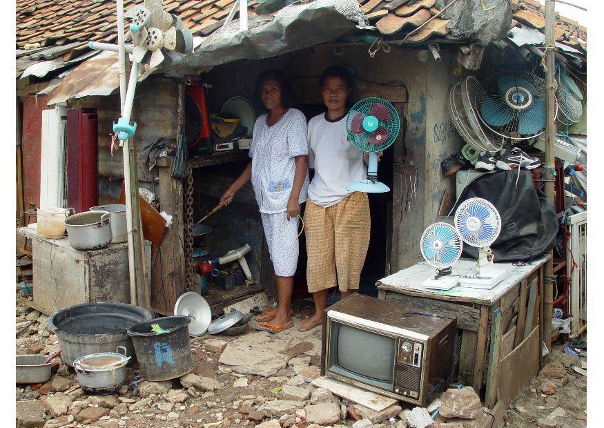 slum i jakarta Foto slum i jakarta