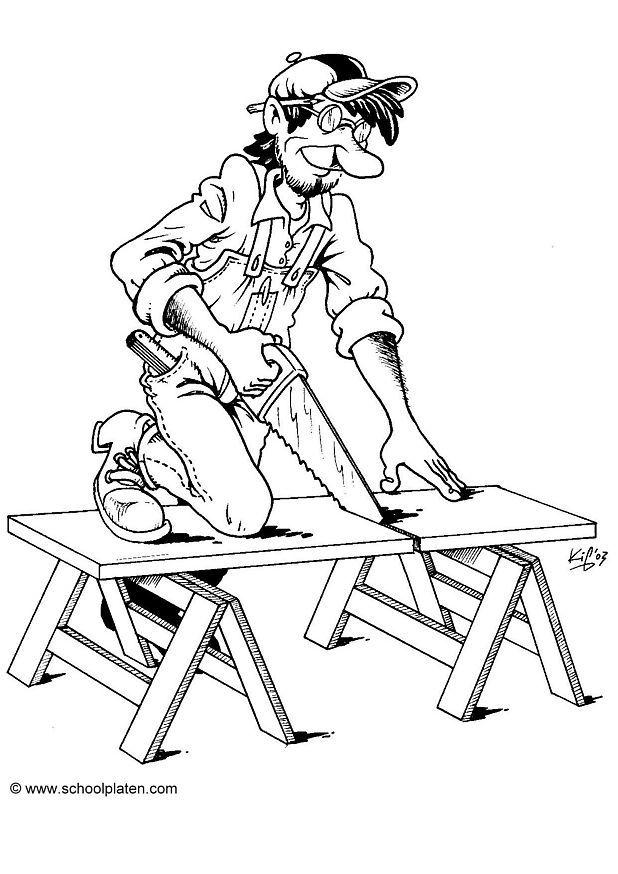Målarbild snickare