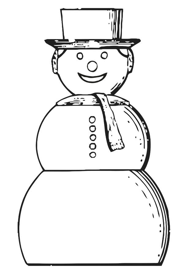 Målarbild snA¶gubbe