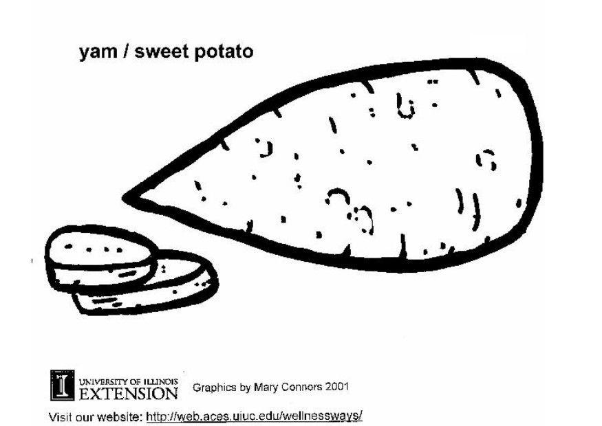 sA¶tpotatis Målarbild sA¶tpotatis