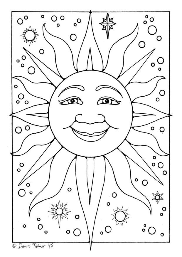 sol Målarbild sol