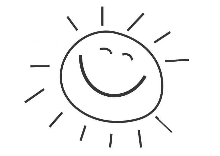 Målarbild sol