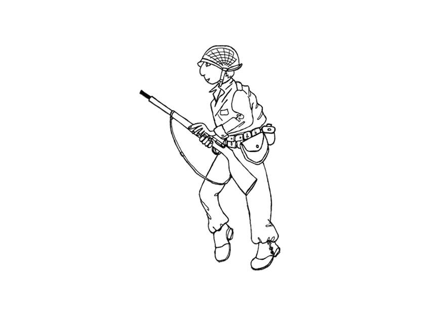 soldat Målarbild soldat