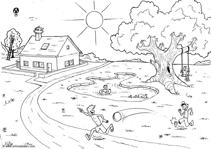 sommar Målarbild sommar