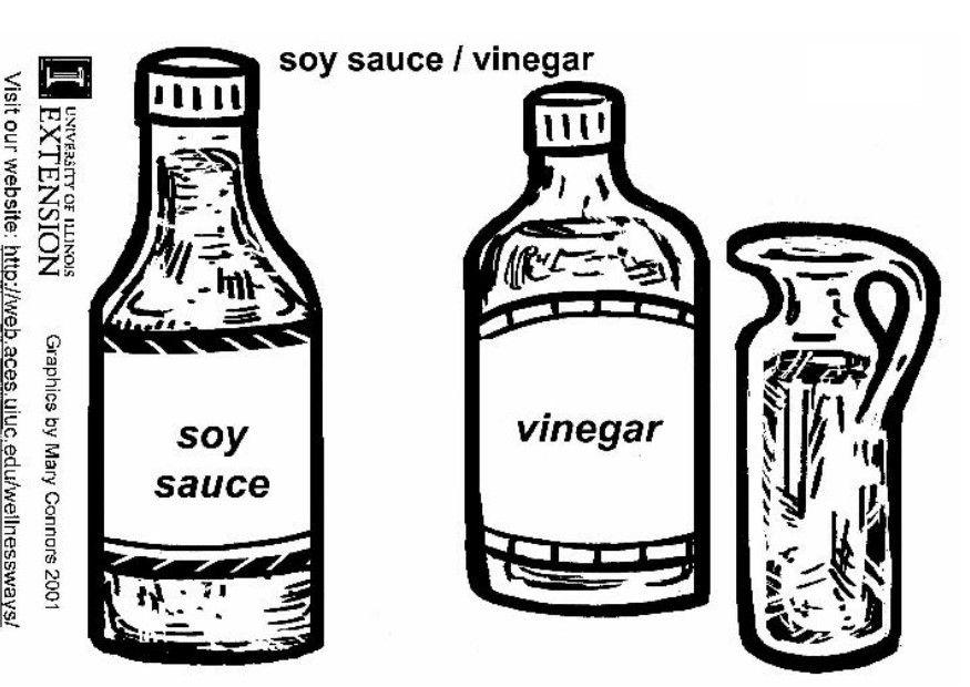 soyasA¥s och vinA¤ger Målarbild soyasA¥s och vinA¤ger