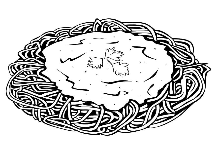 spagetti Målarbild spagetti