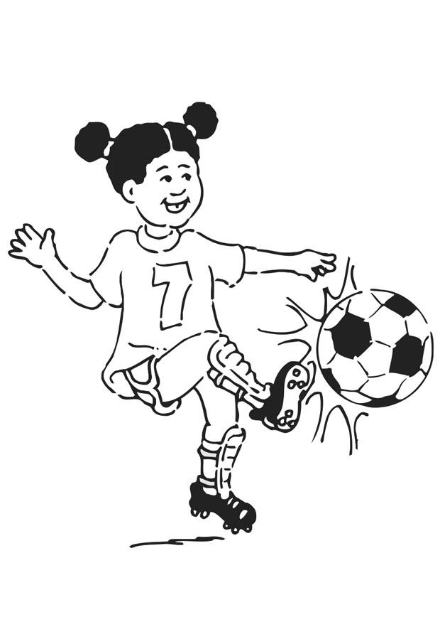 spela fotboll Målarbild spela fotboll