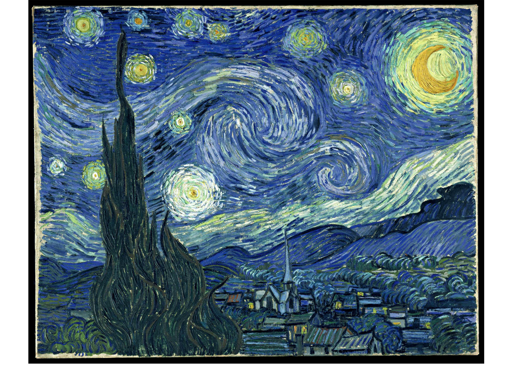 bild starry night - vincent van gogh