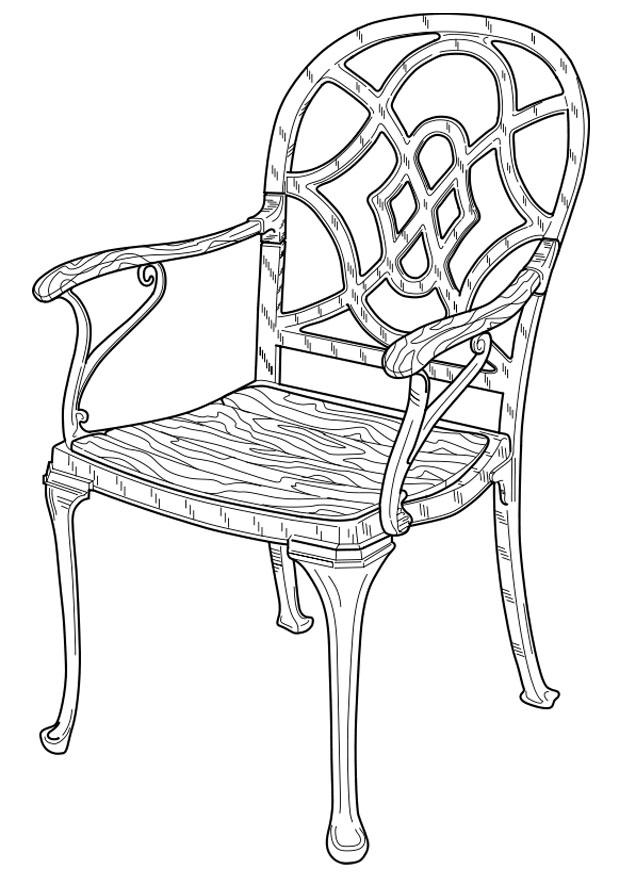 stol Målarbild stol