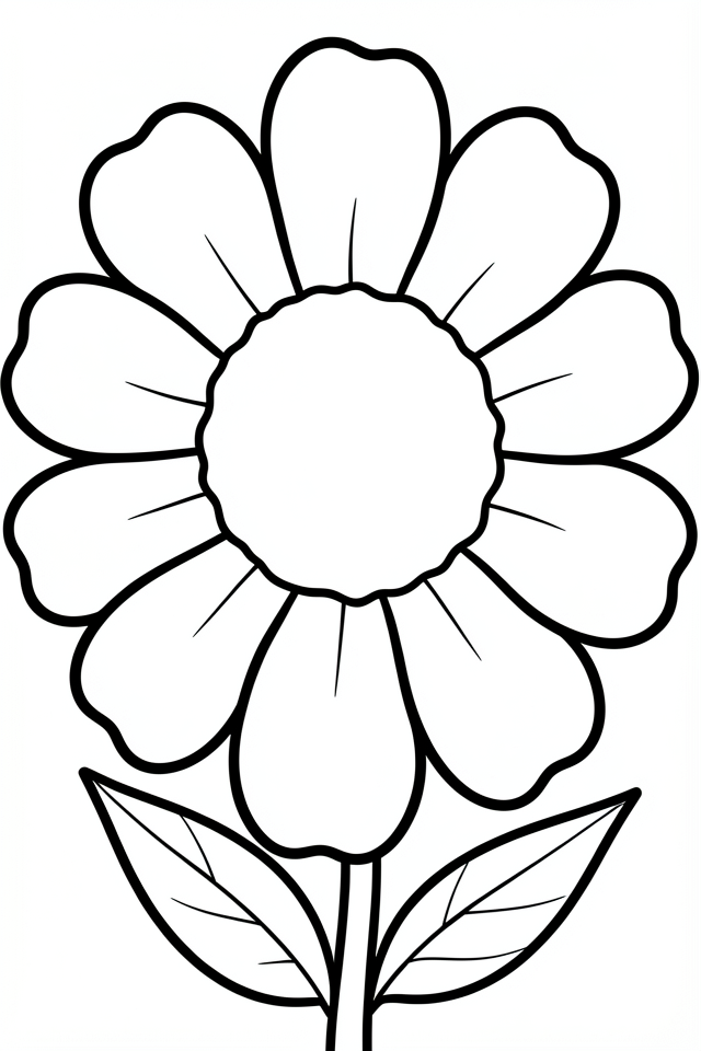 stor blomma Målarbild stor blomma