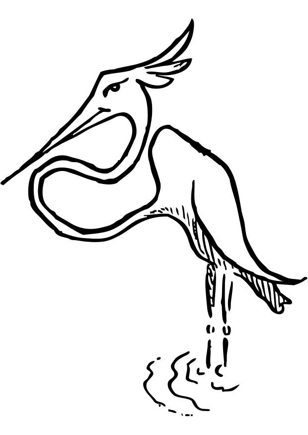 stork Målarbild stork