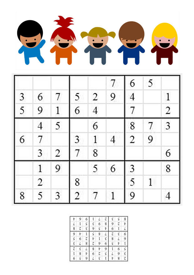 sudoku - barn bild sudoku - barn