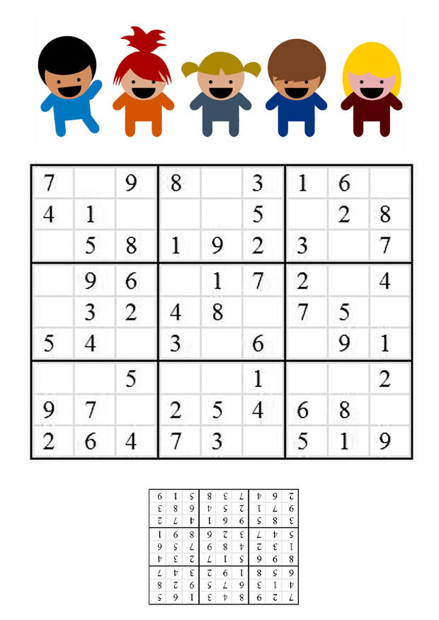 sudoku - barn bild sudoku - barn