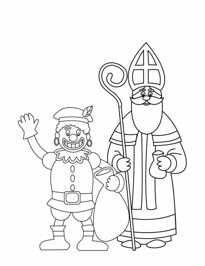 svarte petter och s:t nikolaus Målarbild svarte petter och s:t nikolaus