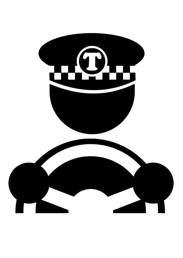 taxichauffA¶r Målarbild taxichauffA¶r