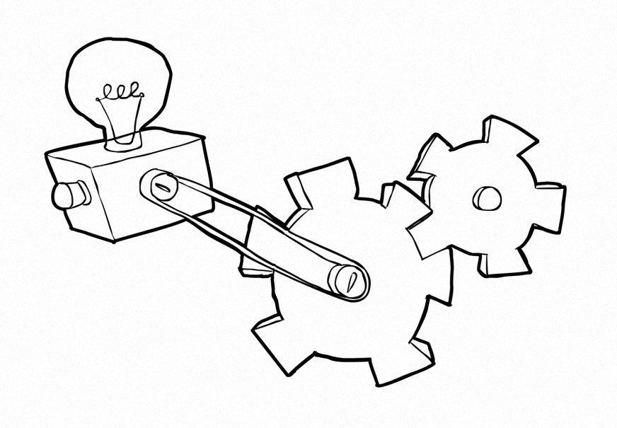 teknologi Målarbild teknologi