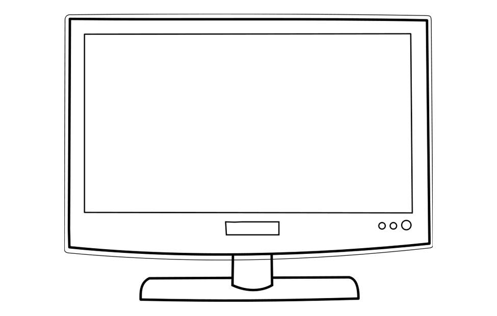 television Målarbild television