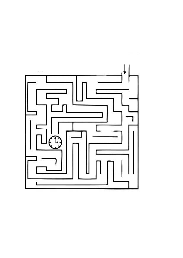 Målarbild tidslabyrint