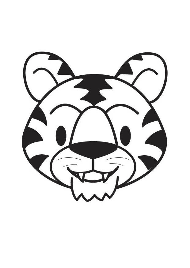 tigerhuvud Målarbild tigerhuvud