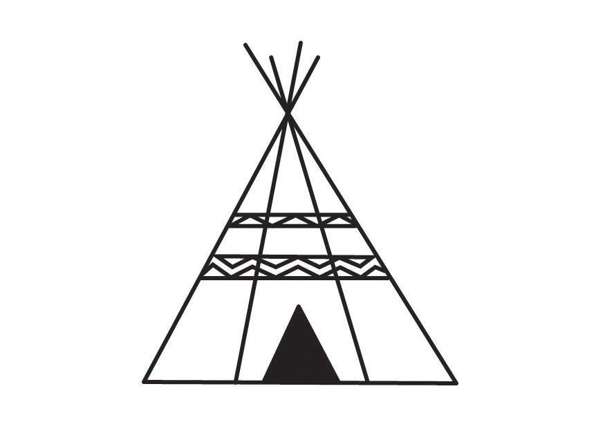tipi Målarbild tipi