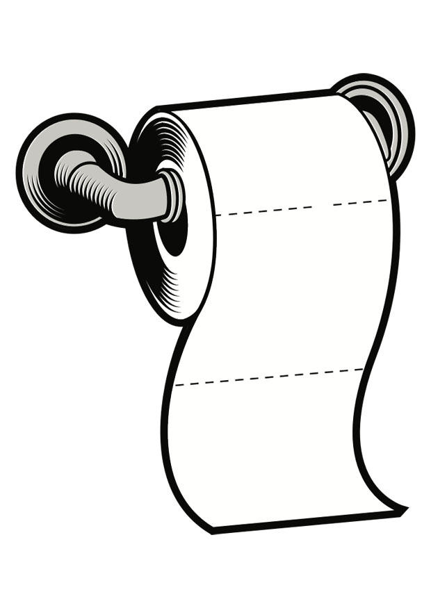 toalettpapper Målarbild toalettpapper