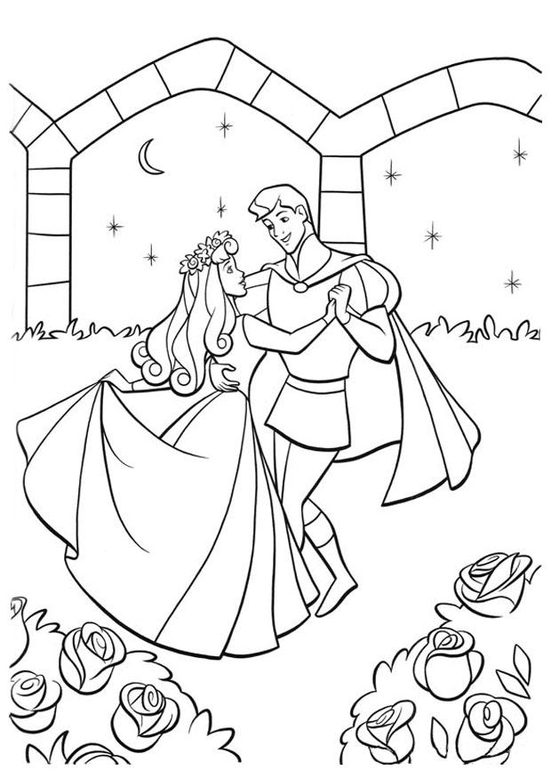 tA¶rnrosa och prinsen Målarbild tA¶rnrosa och prinsen