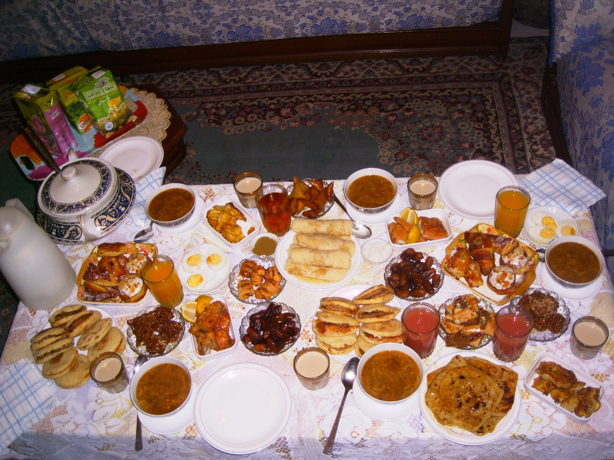 traditionell mA¥ltid under ramadan Foto traditionell mA¥ltid under ramadan