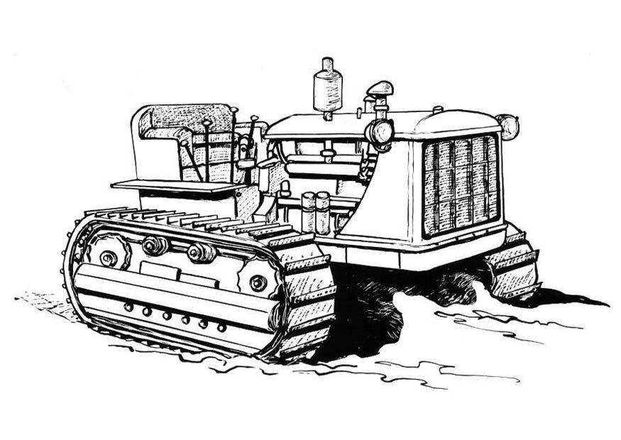 traktor Målarbild traktor