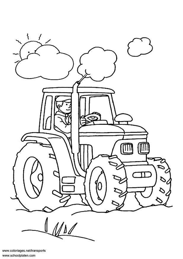 traktor Målarbild traktor
