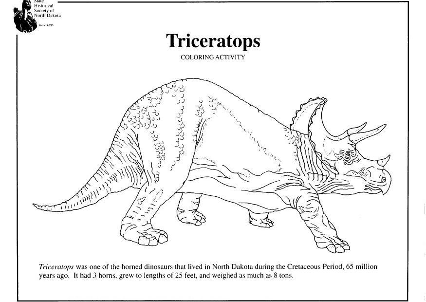 triceratops Målarbild triceratops