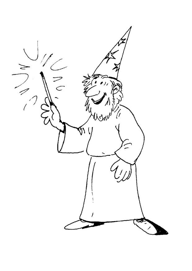 trollkarl Målarbild trollkarl