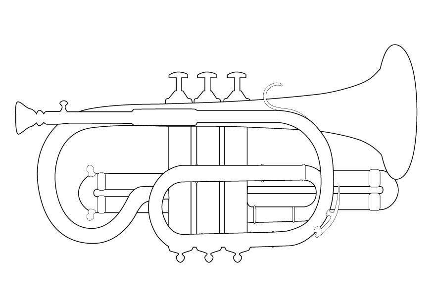 trumpet Målarbild trumpet