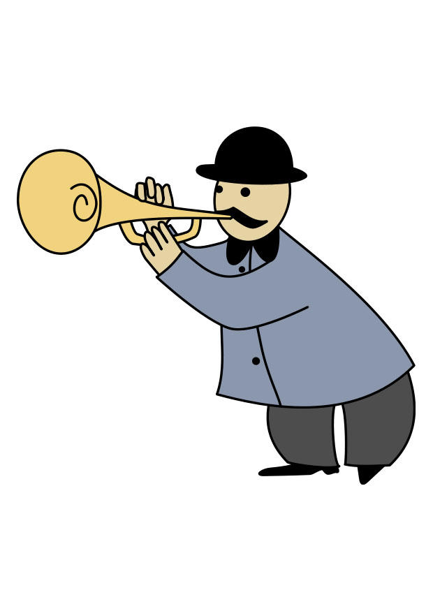 trumpetare bild trumpetare